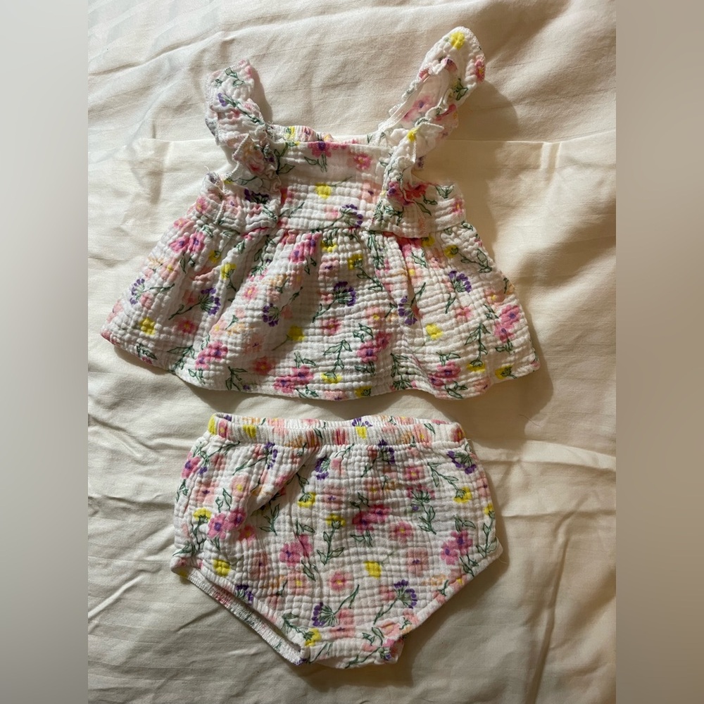 Baby On Board Floral Summer Outfit